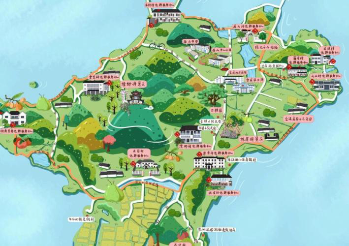 贺州手绘地图旅游的独特视角